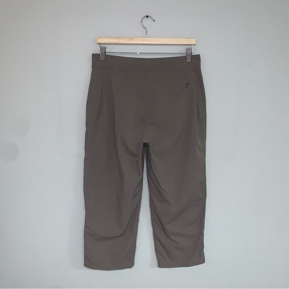 L.L. Bean Crop Pants Women’s Size 10 US Tan Khaki Nylon Hiking Capris‎ Ripstop - Picture 5 of 7